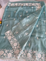 Crushed Organza Saree / MK01