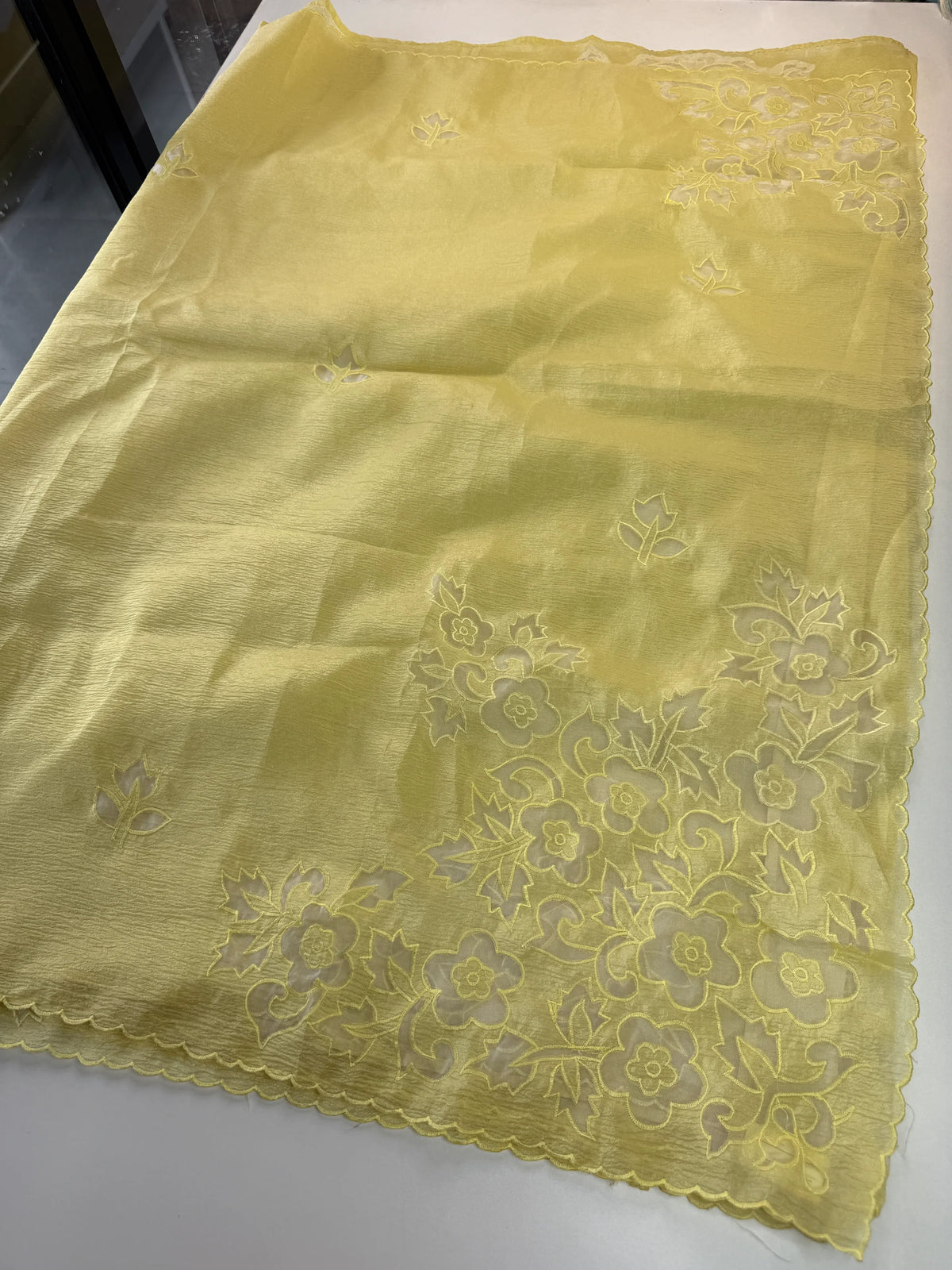 Crushed crape Saree/ AM107