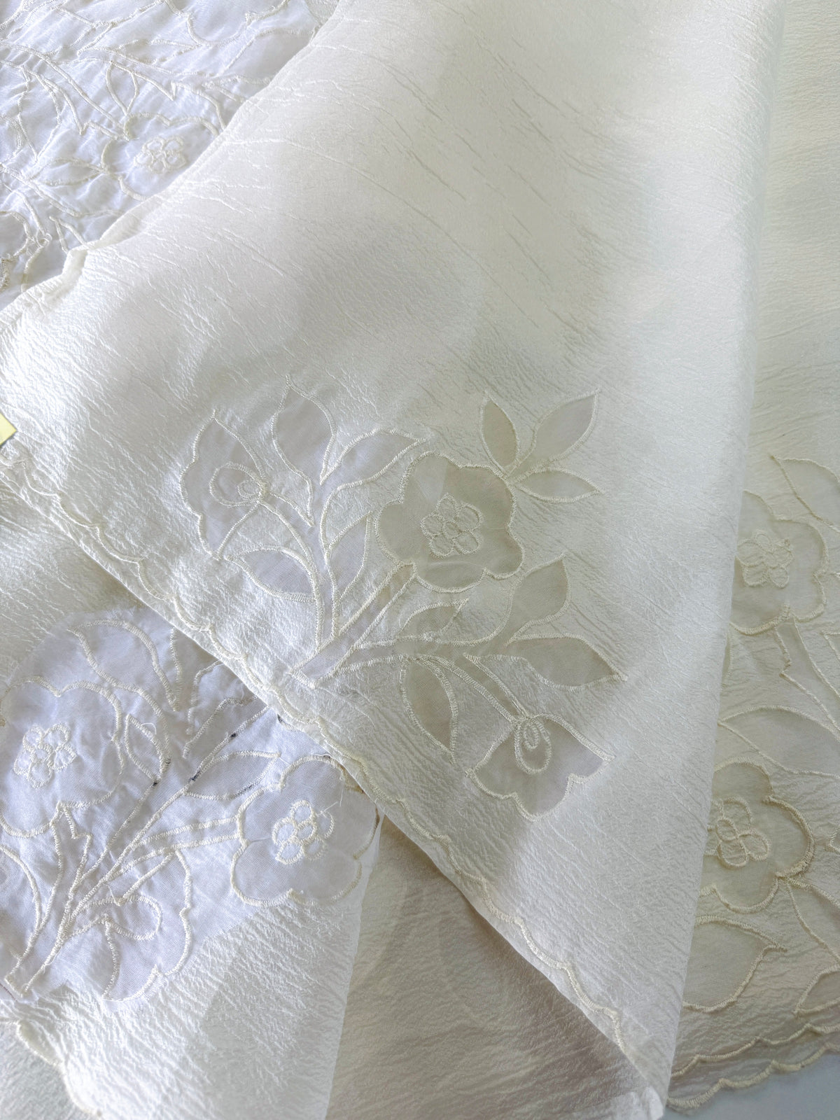 Crushed crape saree/ AM101