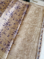 Soft semi Tussar finished saree/ FC433