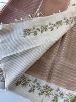 Soft semi Tussar Saree/ D490