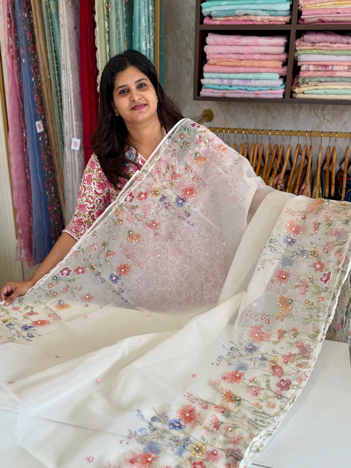 Organza Saree/ AM111