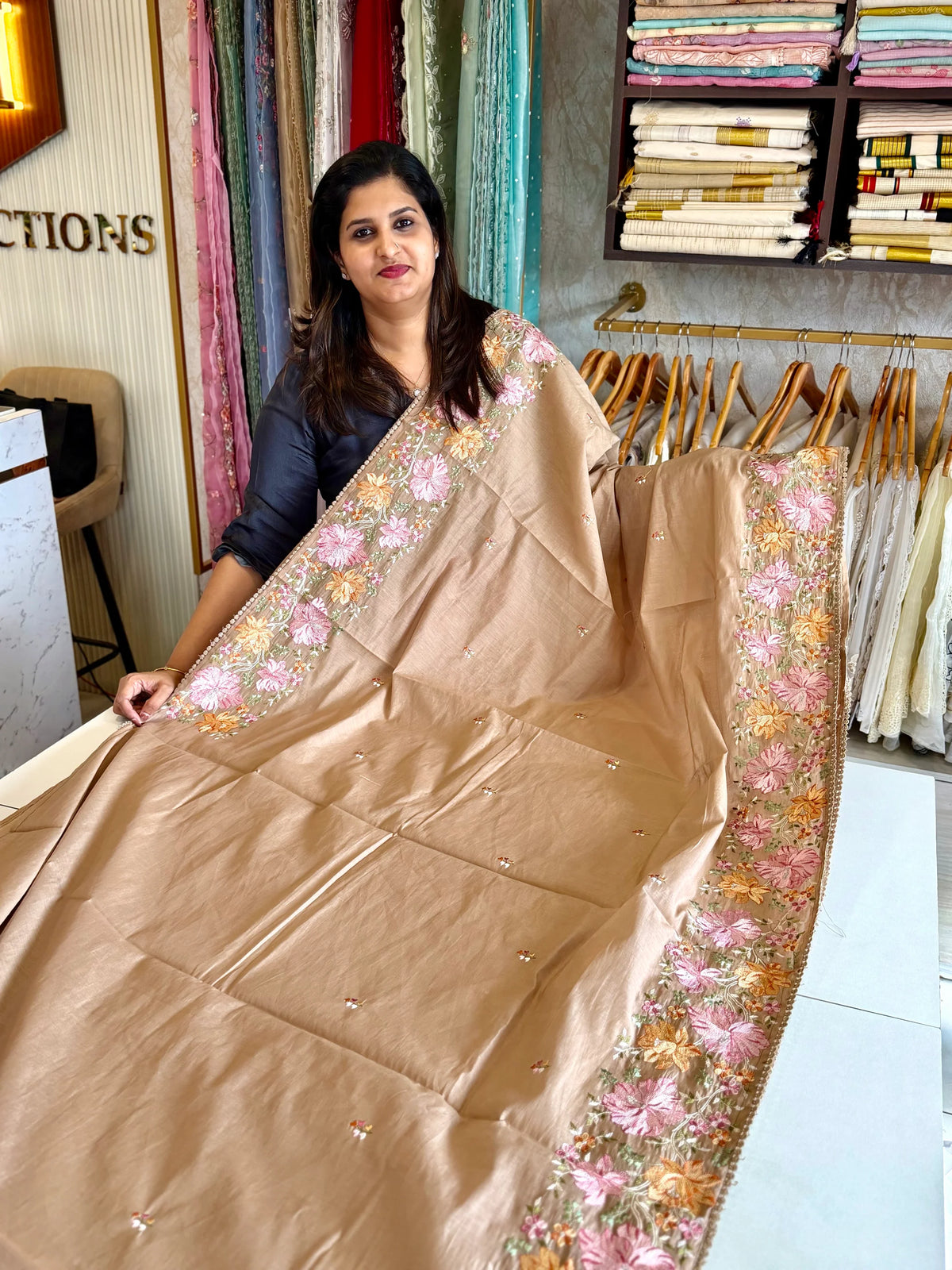 Soft blended Chanderi Saree/ MC795