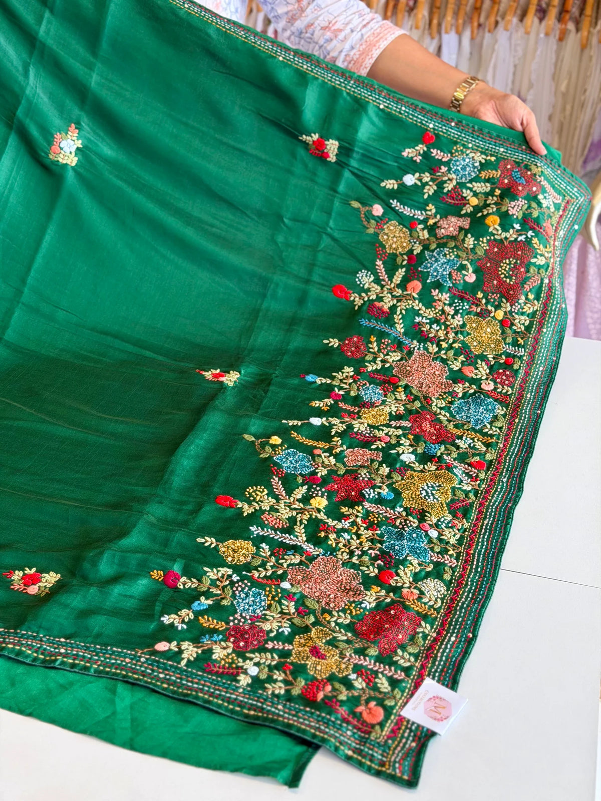 Dola silk saree/ P556