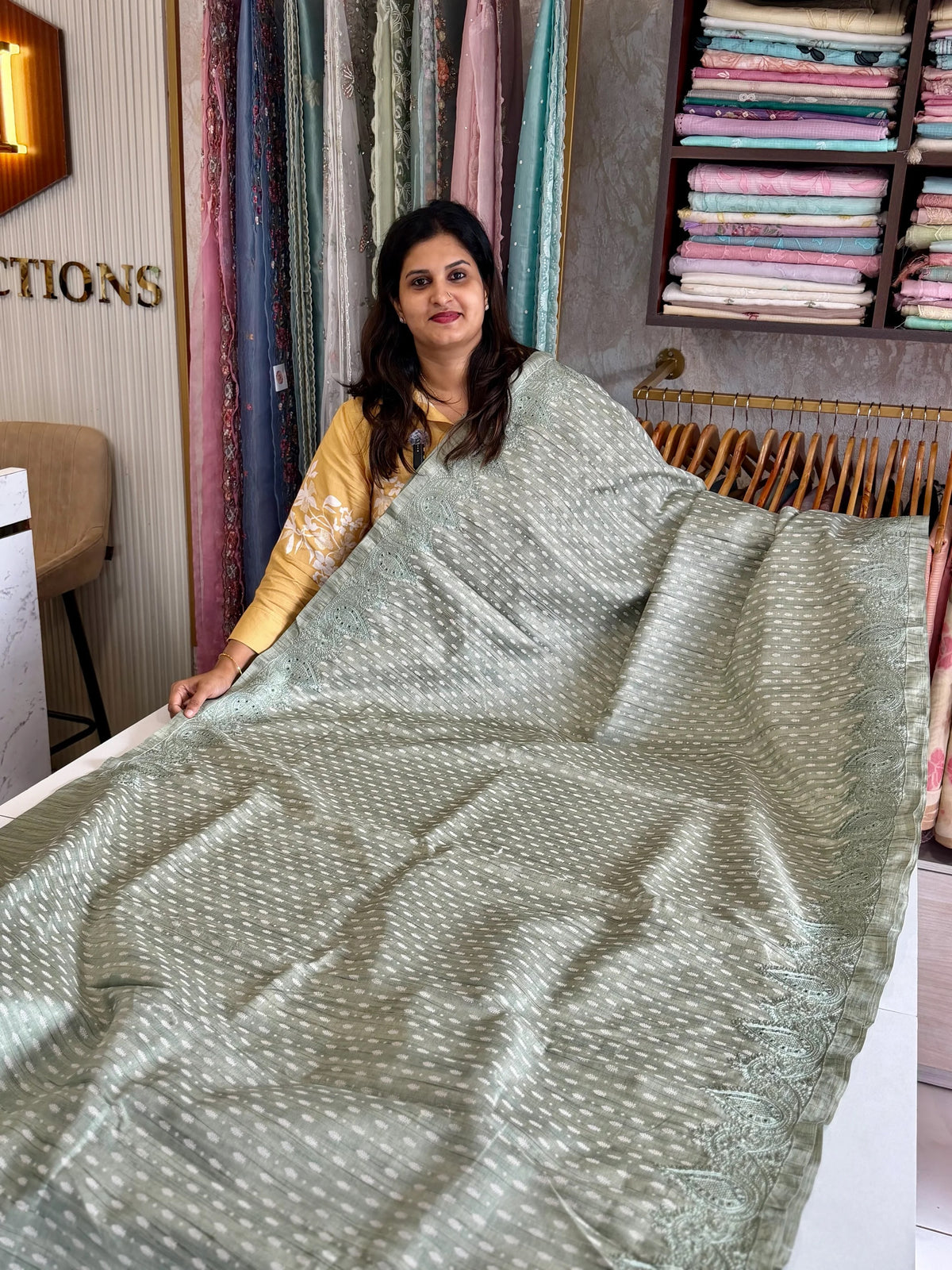 Soft semi Tussar Saree/ 5375