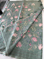 Semi Tussar printed saree/ PP06