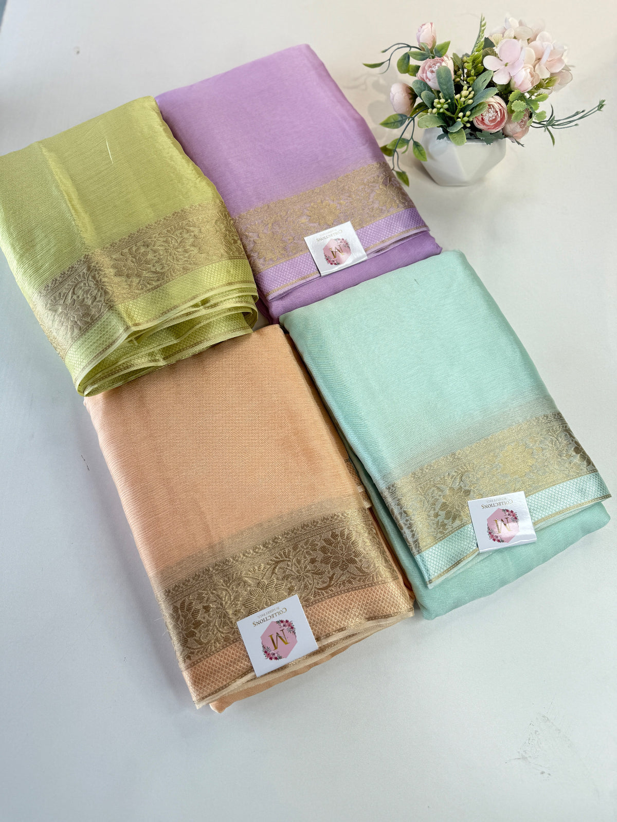 Chinnon Satin Saree/ VC66