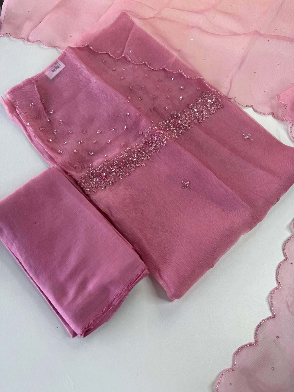 Crushed Tissue unstitched salwar set /298B