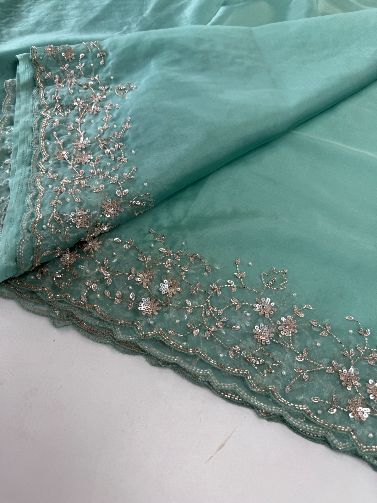 Soft Organza party wear saree/ HM115