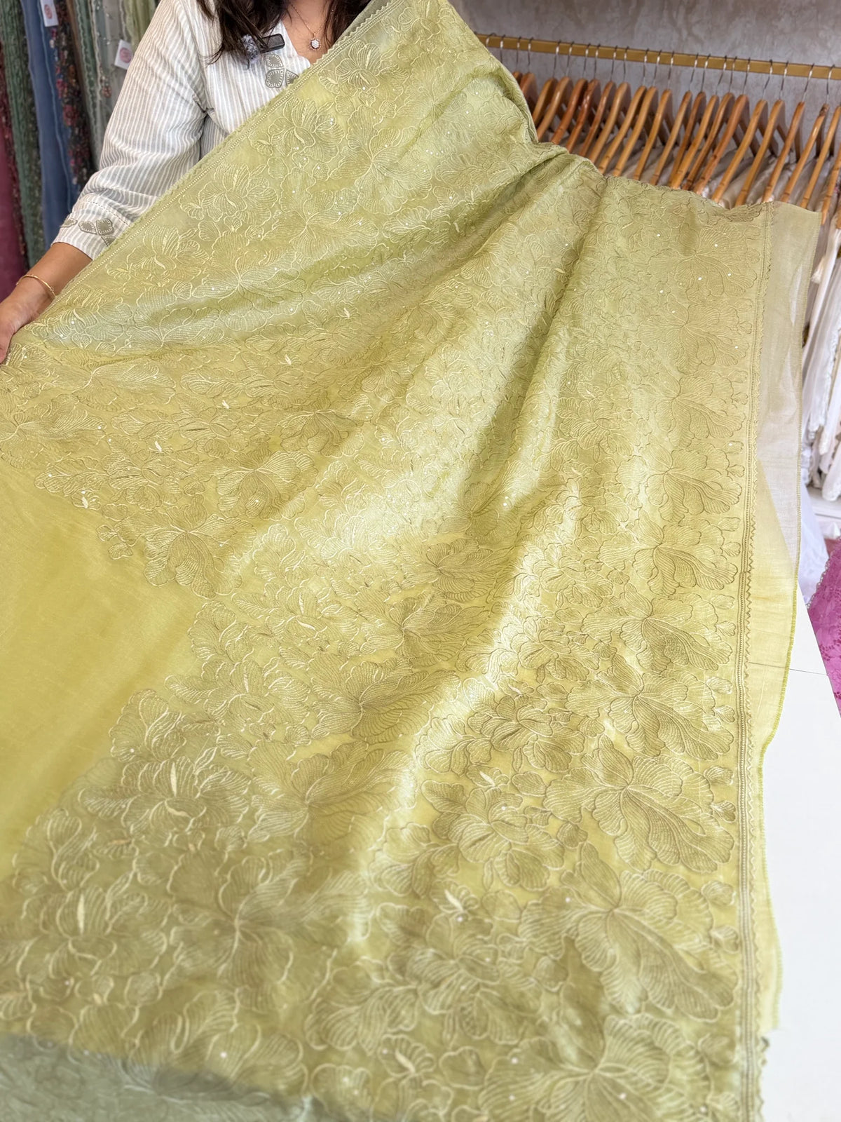 Koran organza saree/ CW858