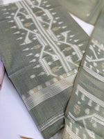 Jambani Chanderi cotton unstitched salwar set / D210