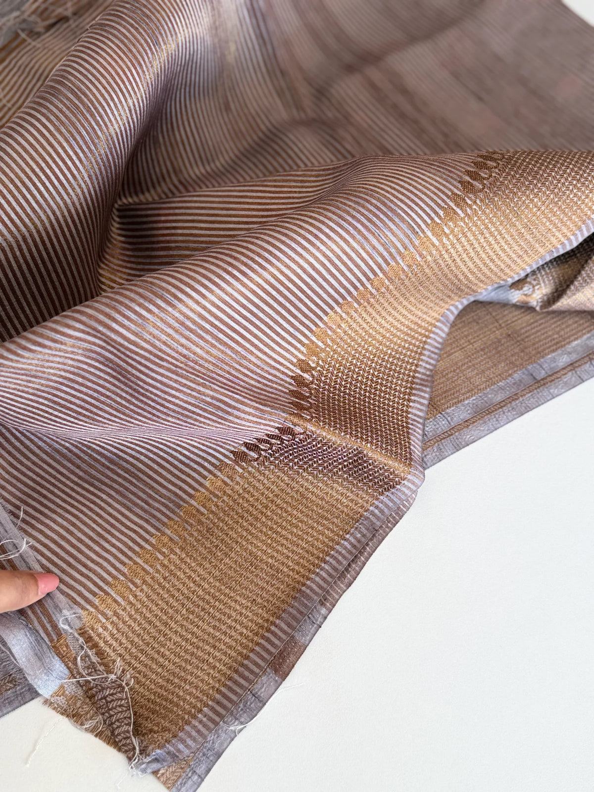 Semi Tussar blended Saree/ MC555