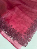 Crushed tissue saree/ CW066