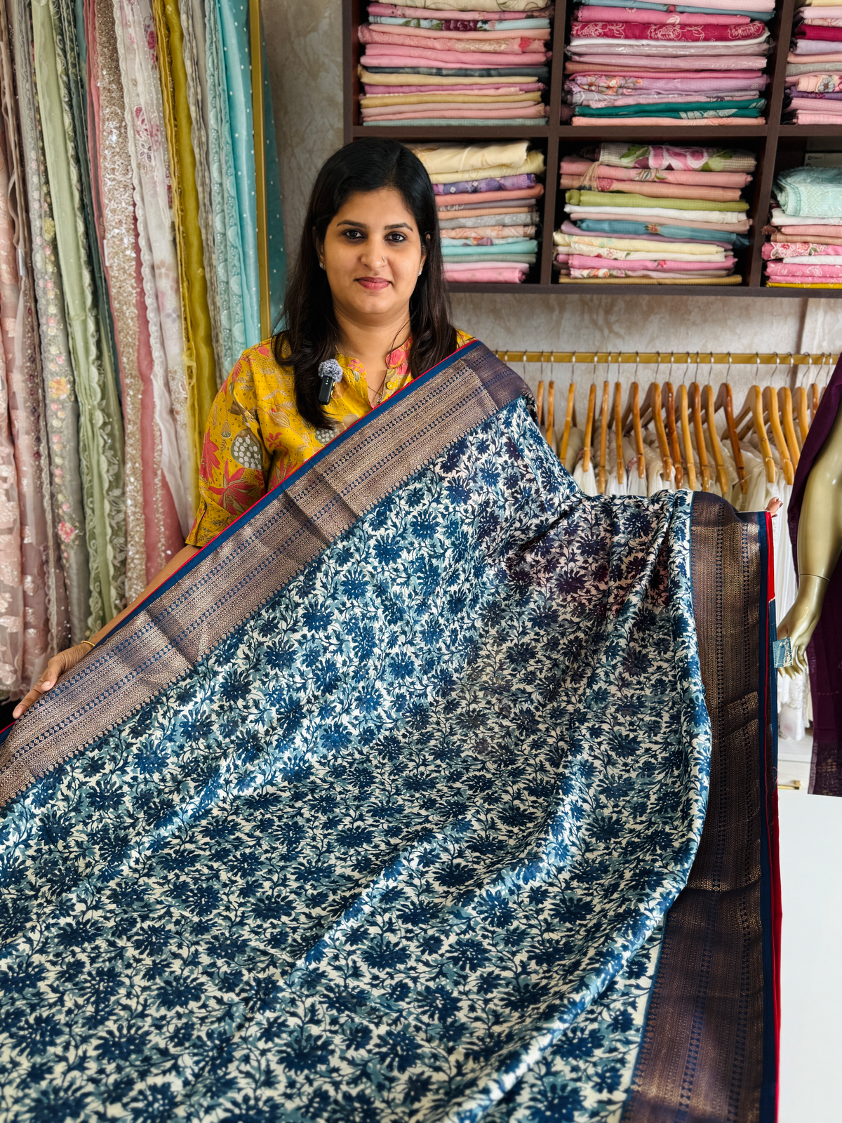 Pure Chanderi silk saree / GTD04