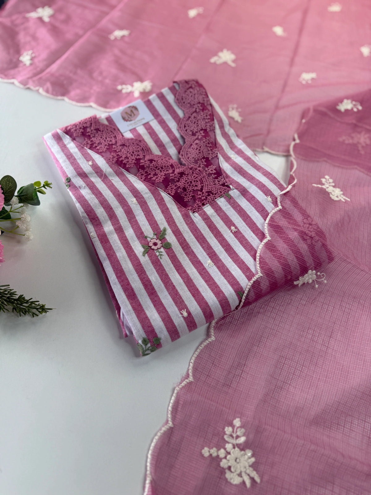 Cotton unstitched salwar set / NC250