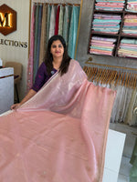 Tissue Organza party wear saree/PE92