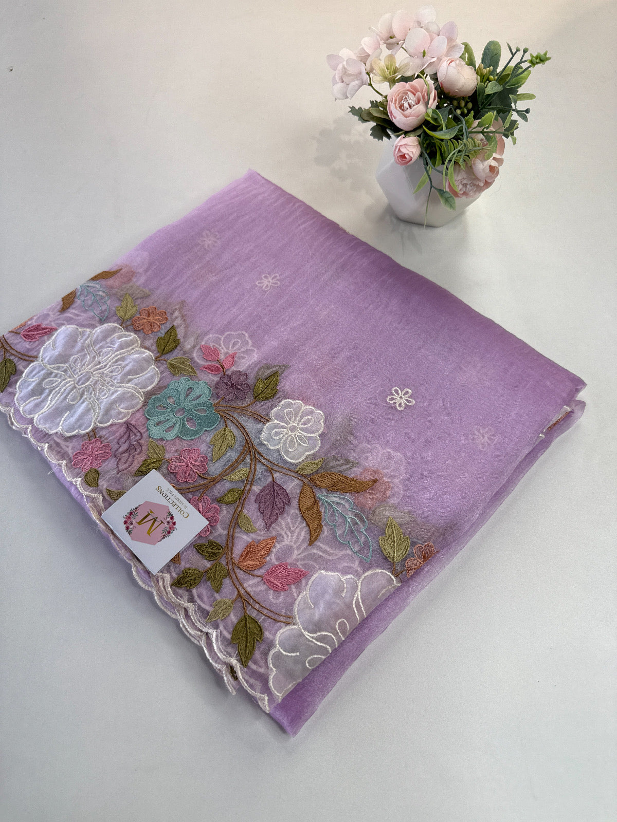 Korean Organza Saree/ MSA122
