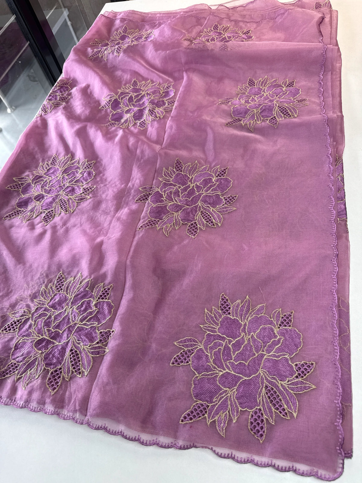 Soft organza saree/ CW766