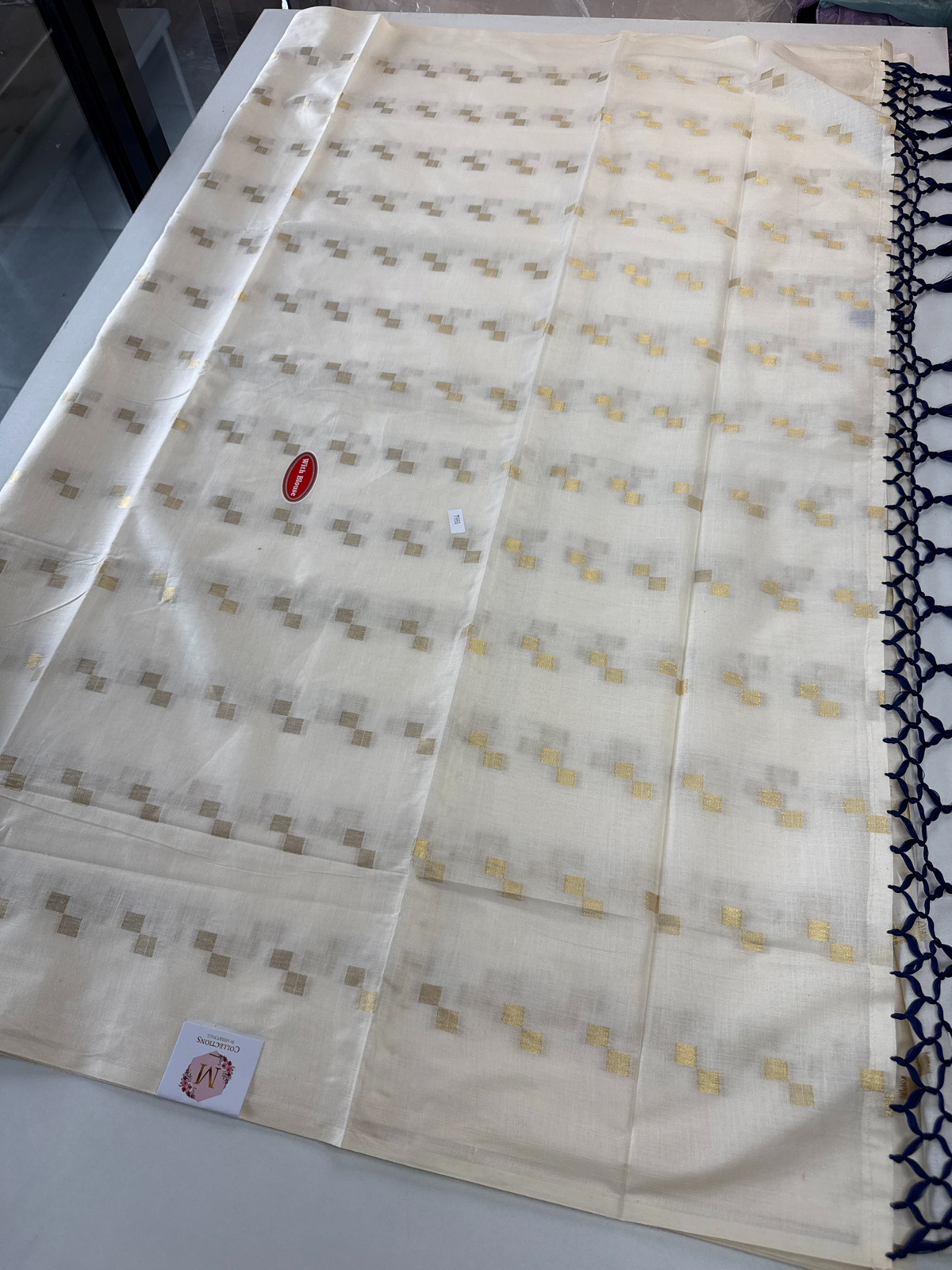 Onam mal Chanderi saree/ MN7580