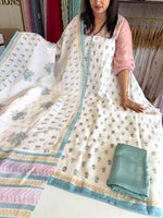 Linen cotton unstitched salwar set / NC302