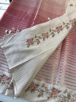 Soft semi Tussar Saree/ D490