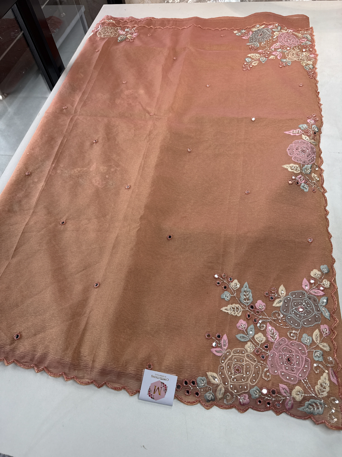 Crushed Tissue Saree/ SP007