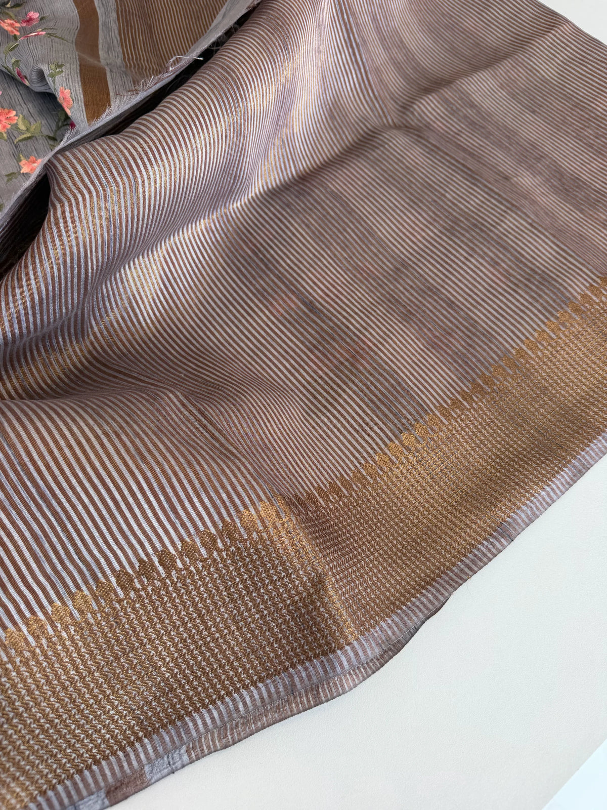 Semi Tussar blended Saree/ MC555