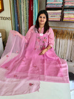 Chiffon unstitched salwar set/NC273