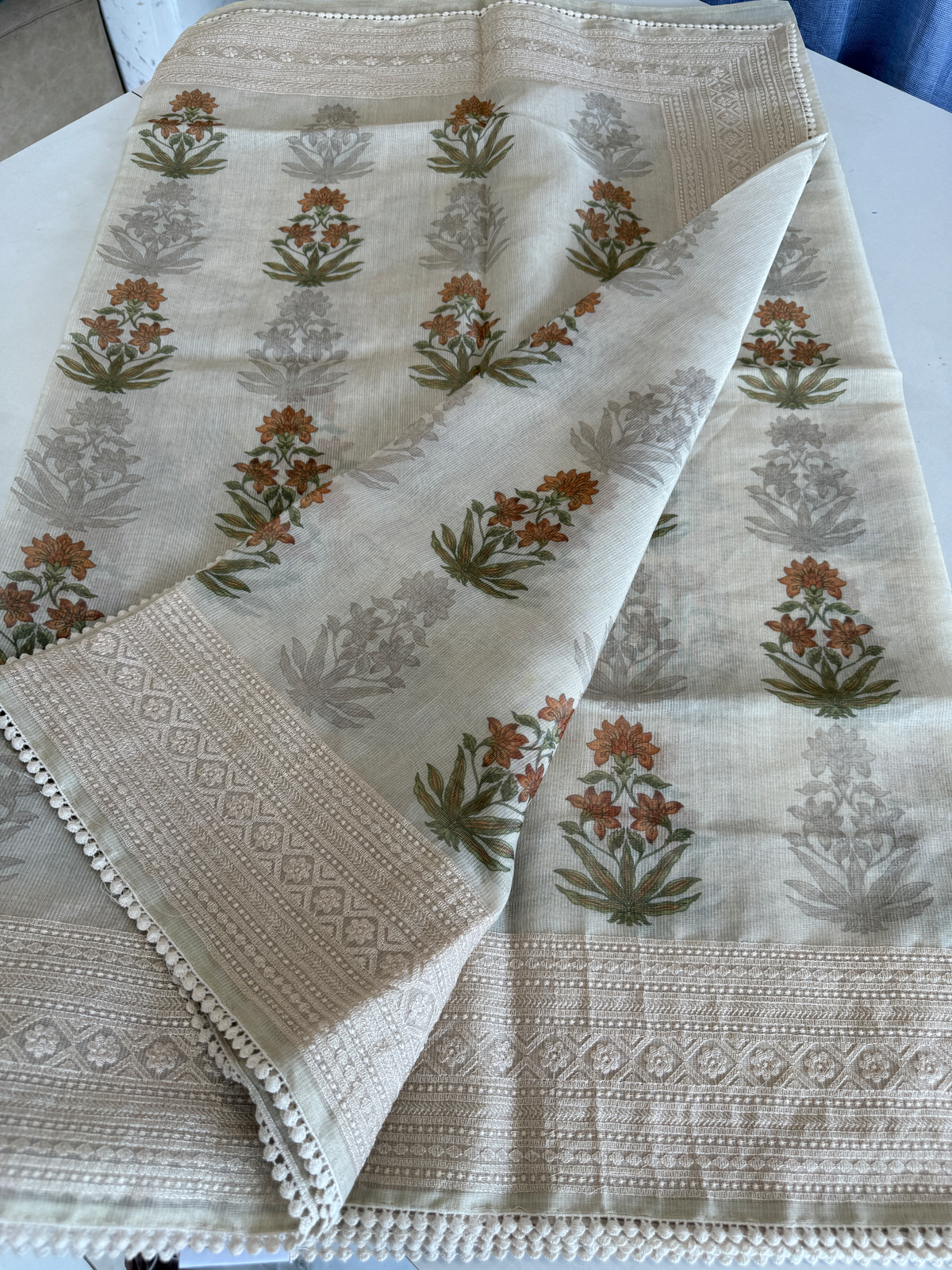 Tissue net kotta Saree/ K610