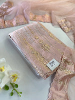 Turkish Organza Unstitched Salwar set / 266H