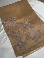Glass organza saree/ AS762