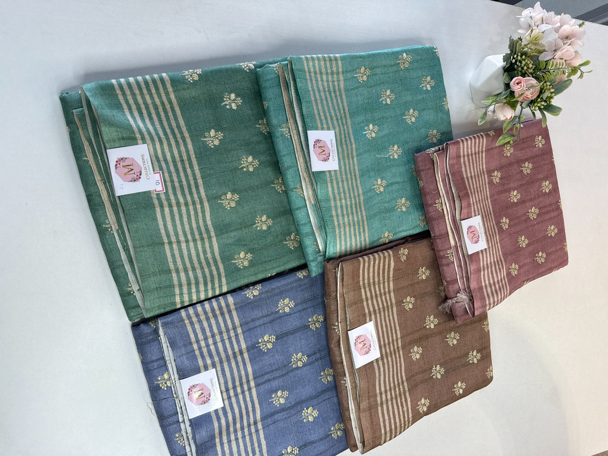 Soft Semi Tussar Saree/ D526