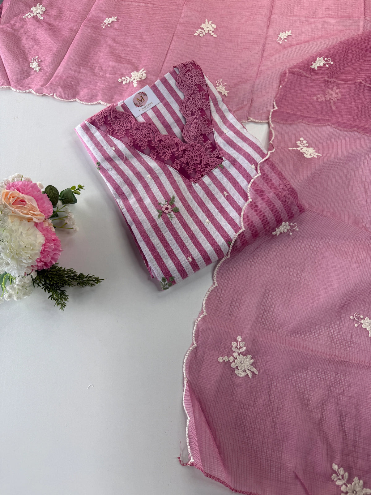 Cotton unstitched salwar set / NC250
