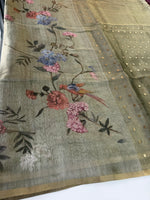 Tissue Chanderi blended saree/ GDF11
