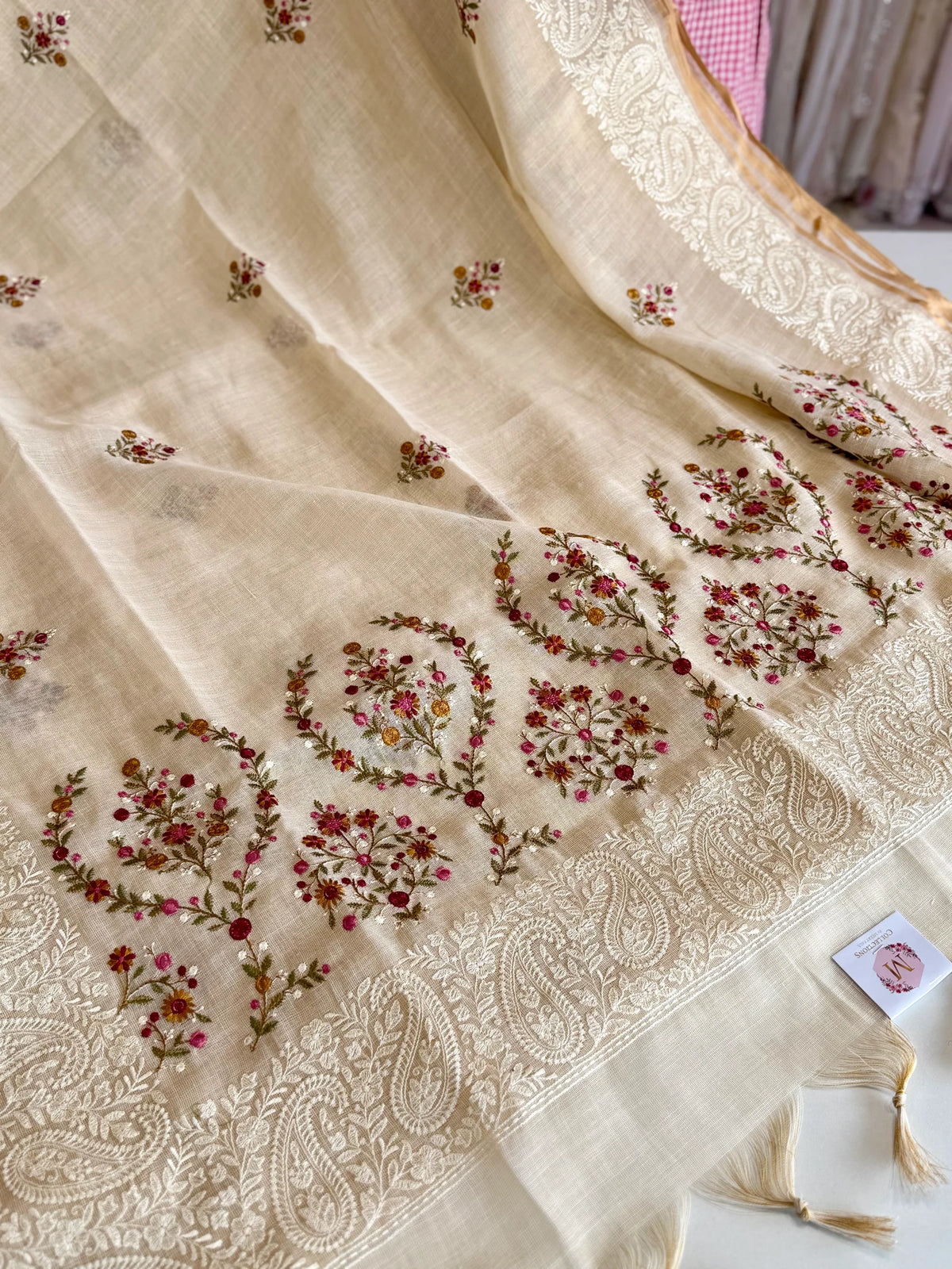 Tissue Linen Saree/ SR564