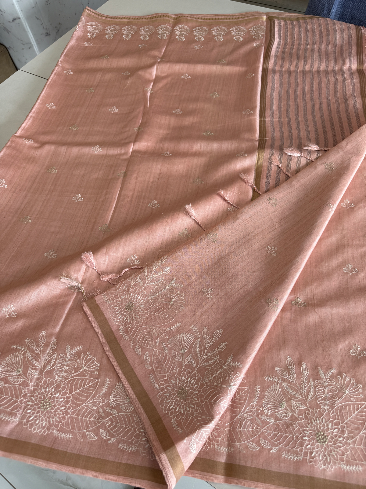 Soft Semi Tussar Saree/ FGD613