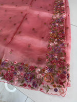 Glass organza saree/ 67HL