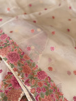Glass Organza Saree/ 522A