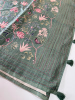 Semi Tussar printed saree/ PP06