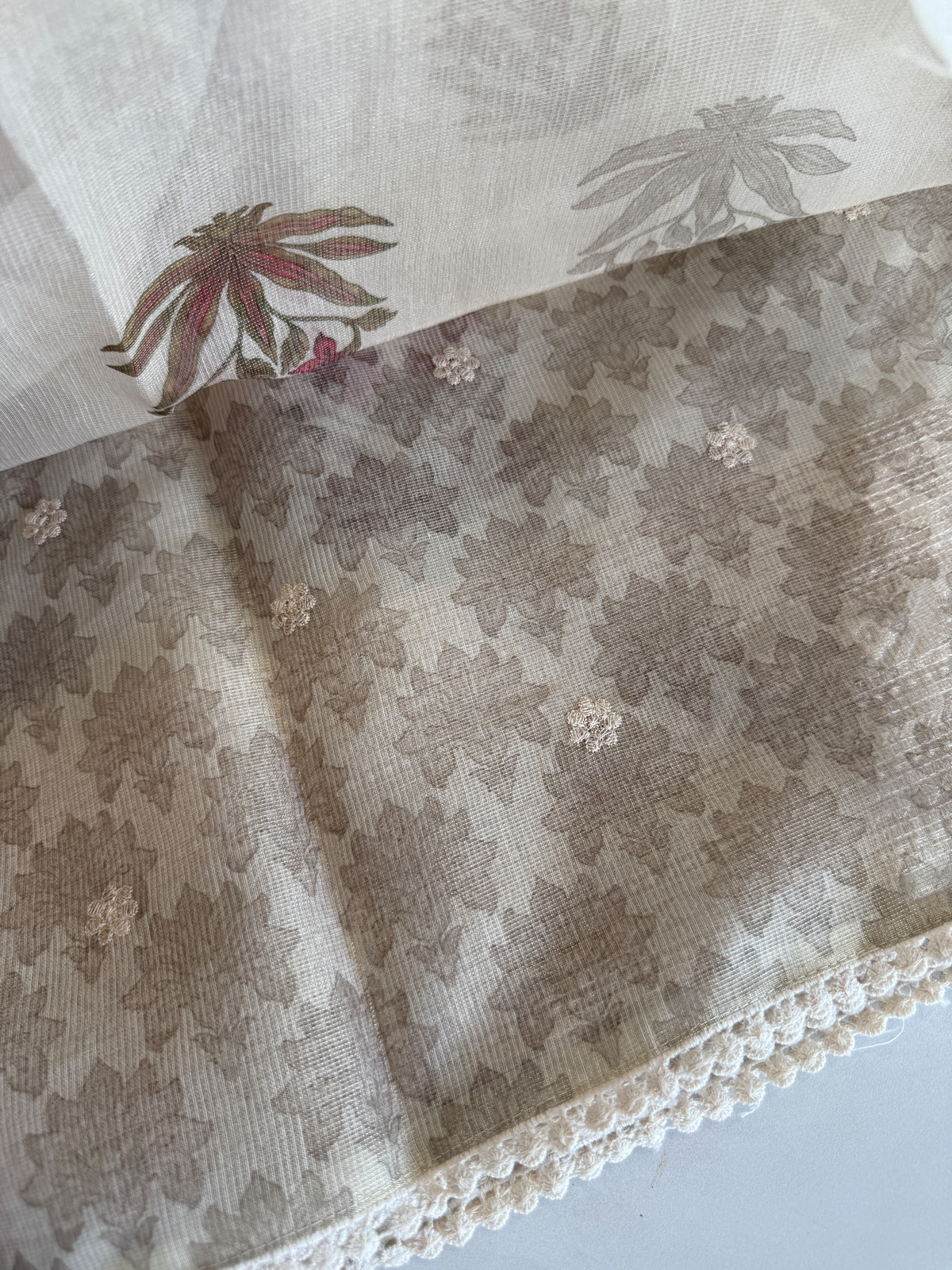 Tissue net kotta Saree/ K610