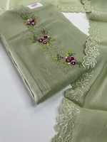 Soft Chanderi unstitched salwar set / NC166