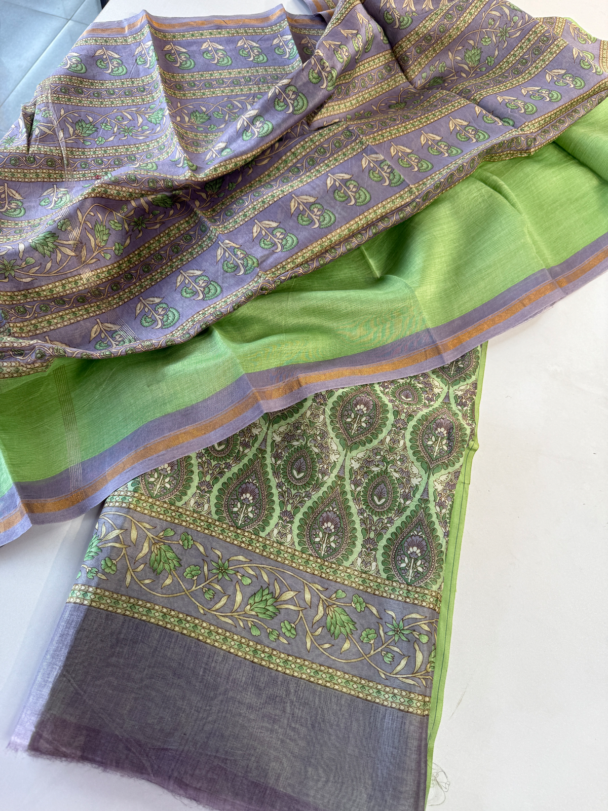Chanderi unstitched salwar set / CH77