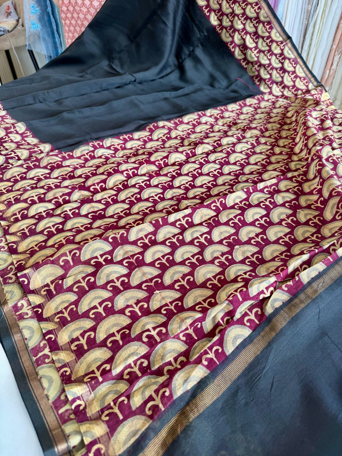 Pure Chanderi silk saree / CP1