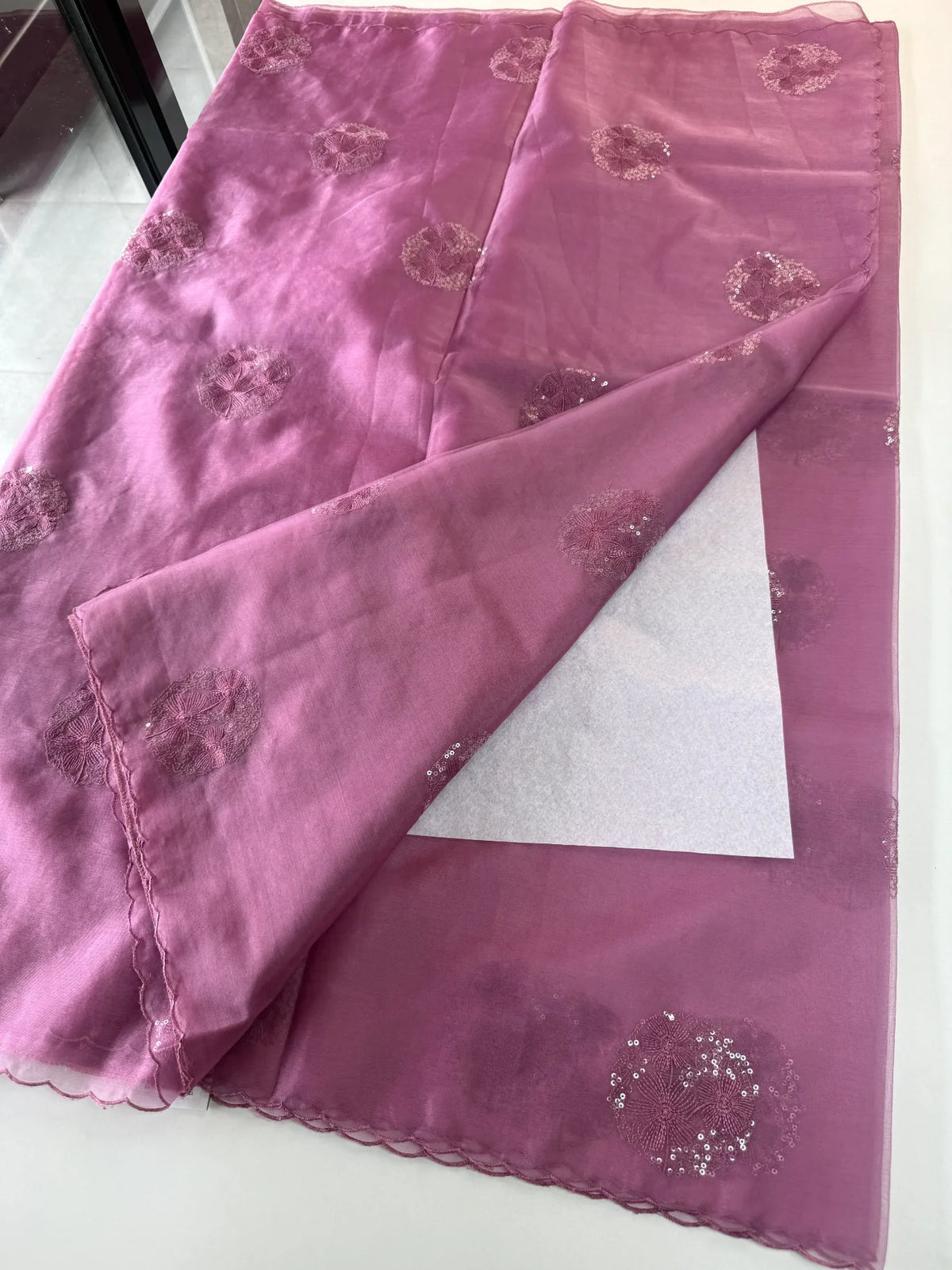 Soft organza saree/ CW038