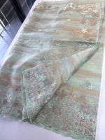 Foil textured crushed Organza/W767