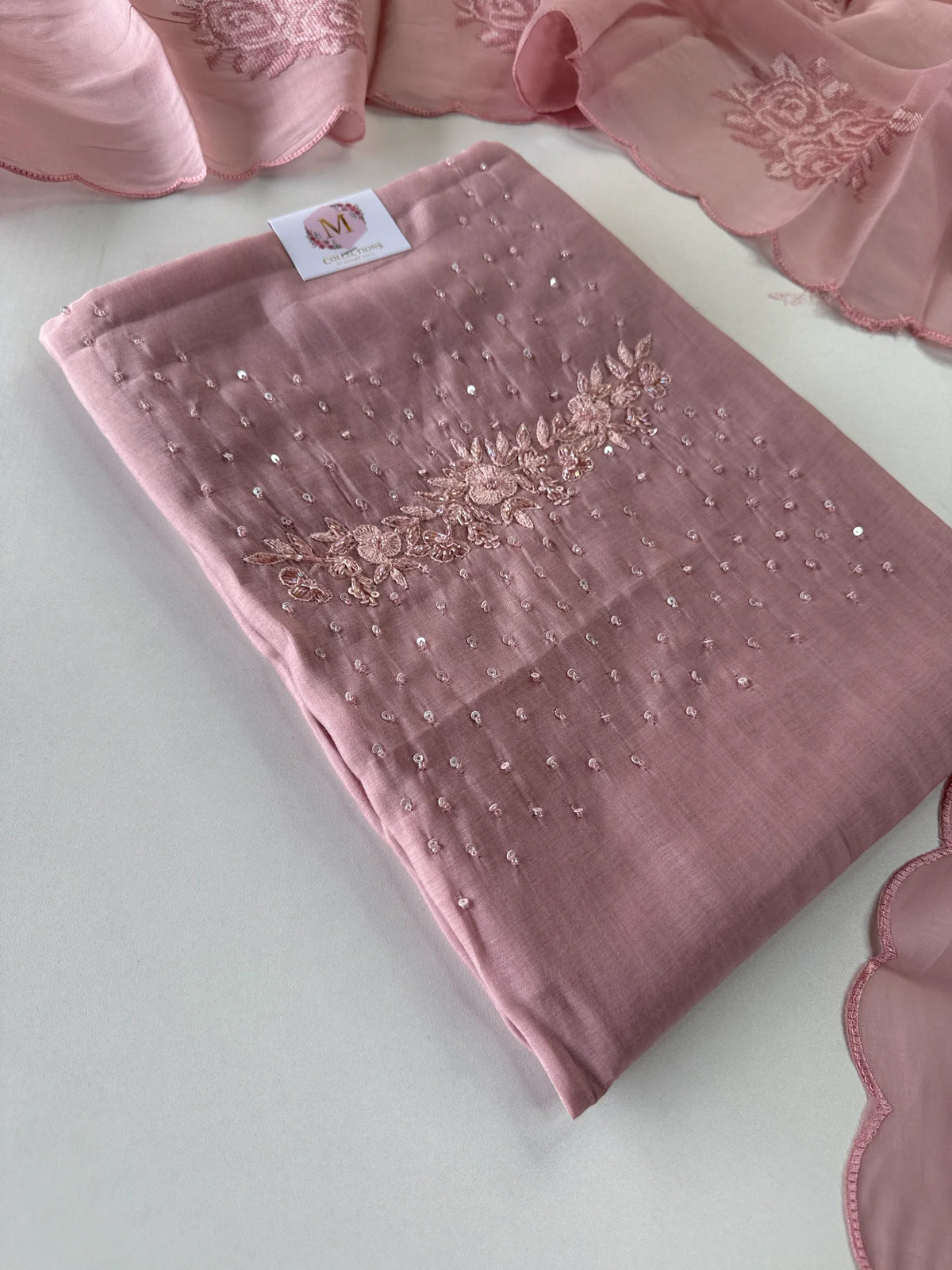 Soft Chanderi unstitched salwar set / NB263