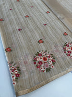 Chanderi Tussar finished Saree / SH578