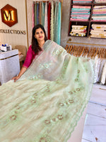 Organza foil blended Saree/ CW866