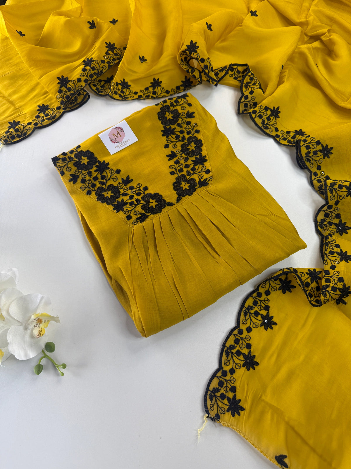 Soft Chanderi unstitched salwar set / NC249