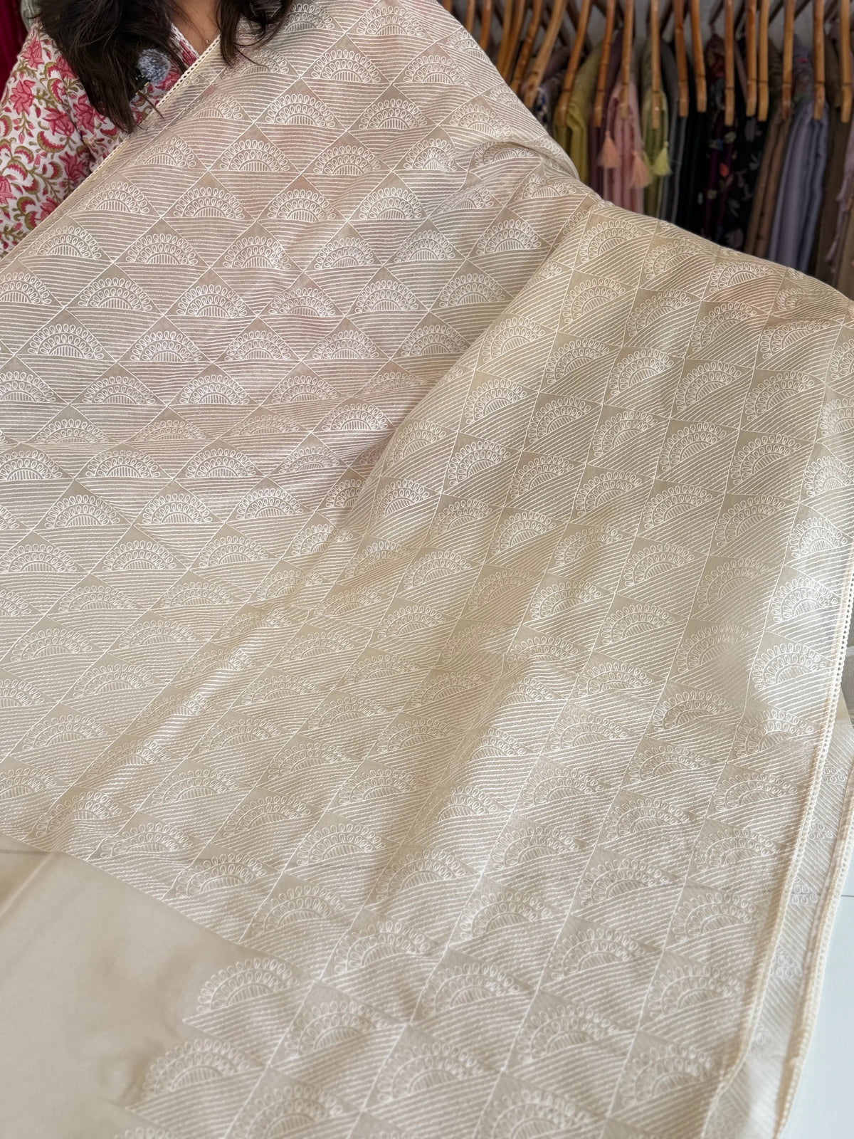 Tissue blended soft organza saree/ SH897